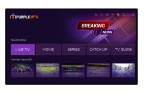 IPTV Smart Purple Player | Smart Streaming for Smart Devices