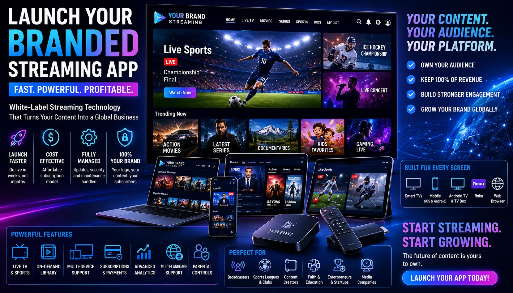 Launch Your Own Branded Streaming App